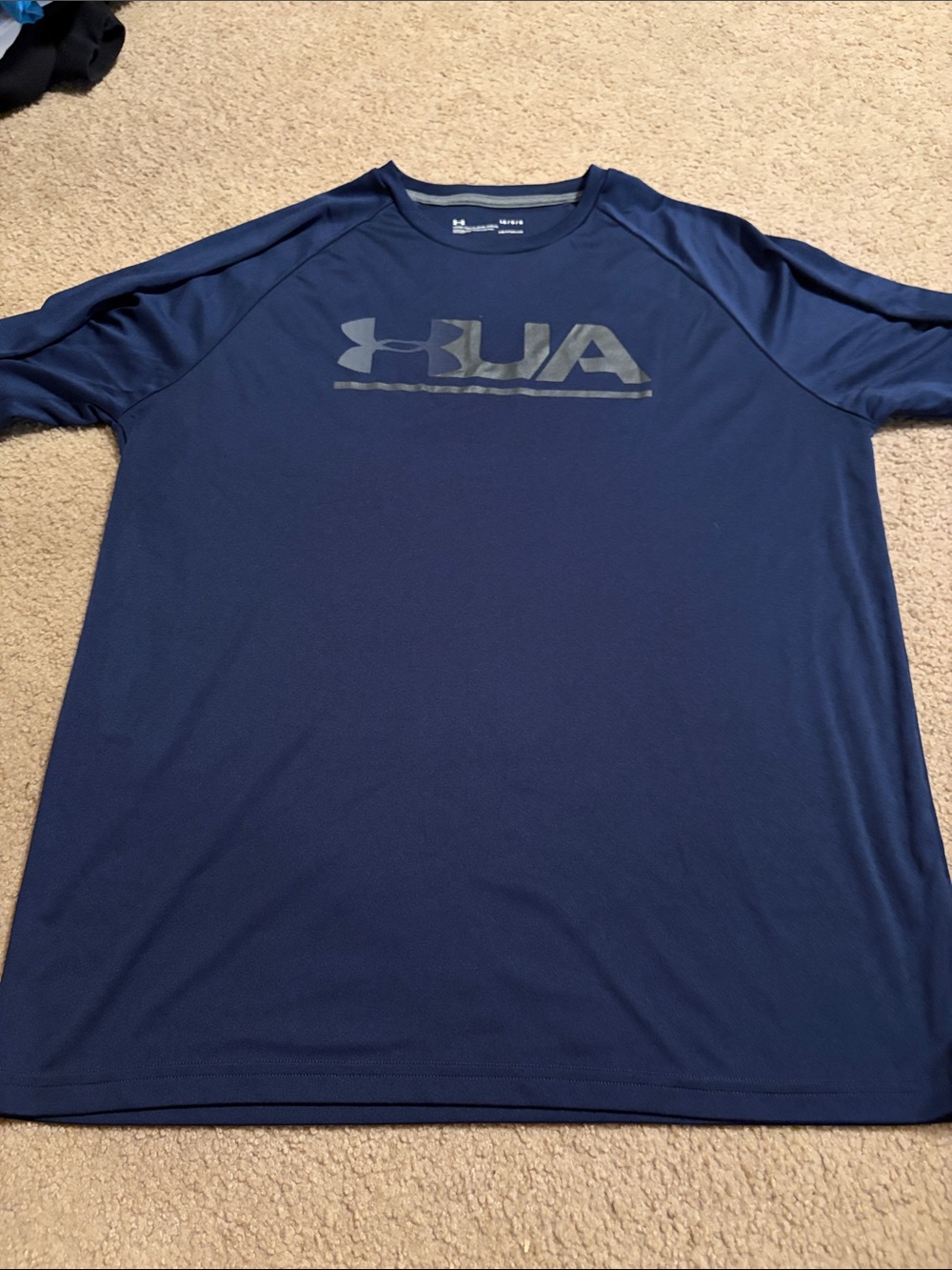 Under Armour Men's Navy Blue UA Logo Short Sleeve Performance Tee